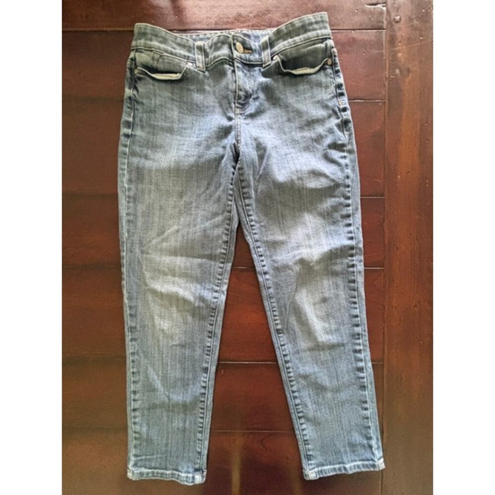 Talbots Simply Flattering 5 Pocket Skinny Jeans Light Wash Women's 4P Petite